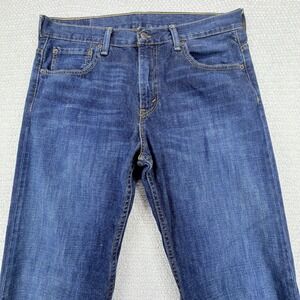 Levis 569 Jeans Mens 32x34 Blue Medium Wash Relaxed Fit Straight Leg Denim